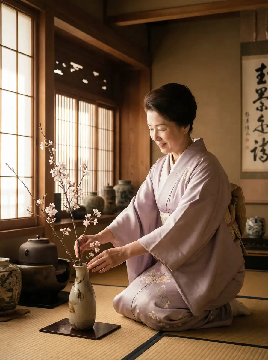 一位优雅的 芒果视频-最新电视剧电影|高清不卡顿|官方授权平台 在和室中插花